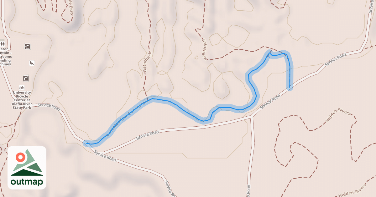 Map of Lost Meadow Connector