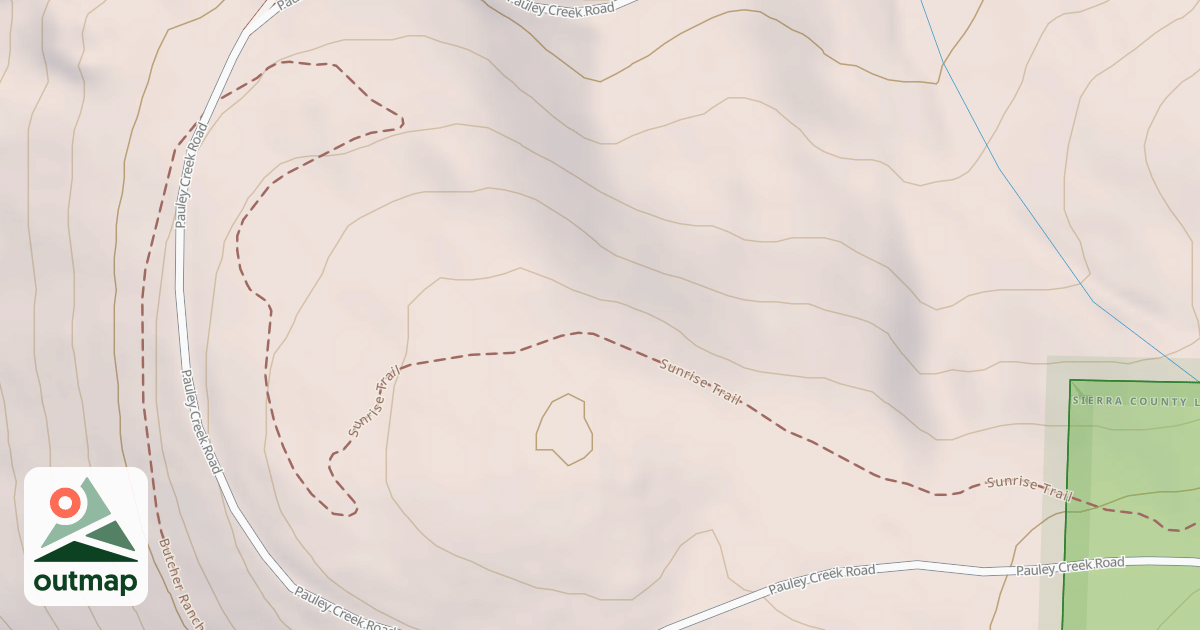 Map of Butcher Ranch