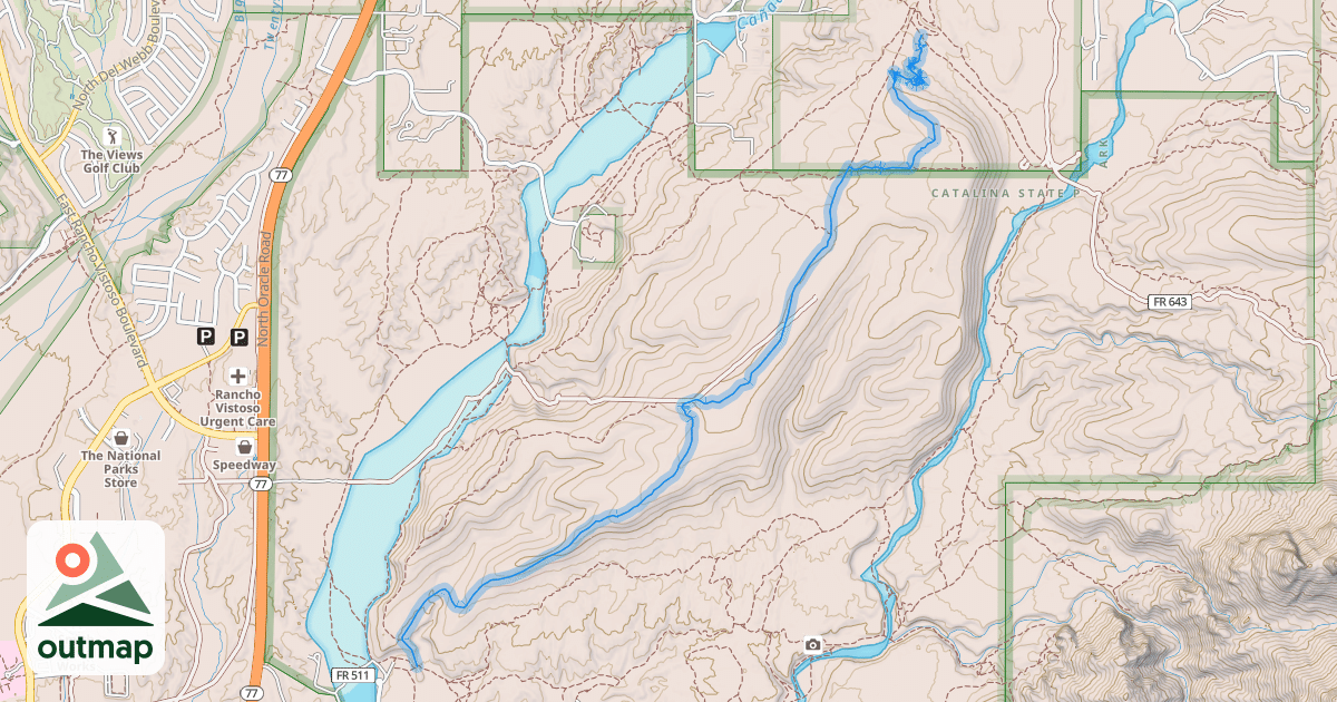 Map of 50-Year Trail