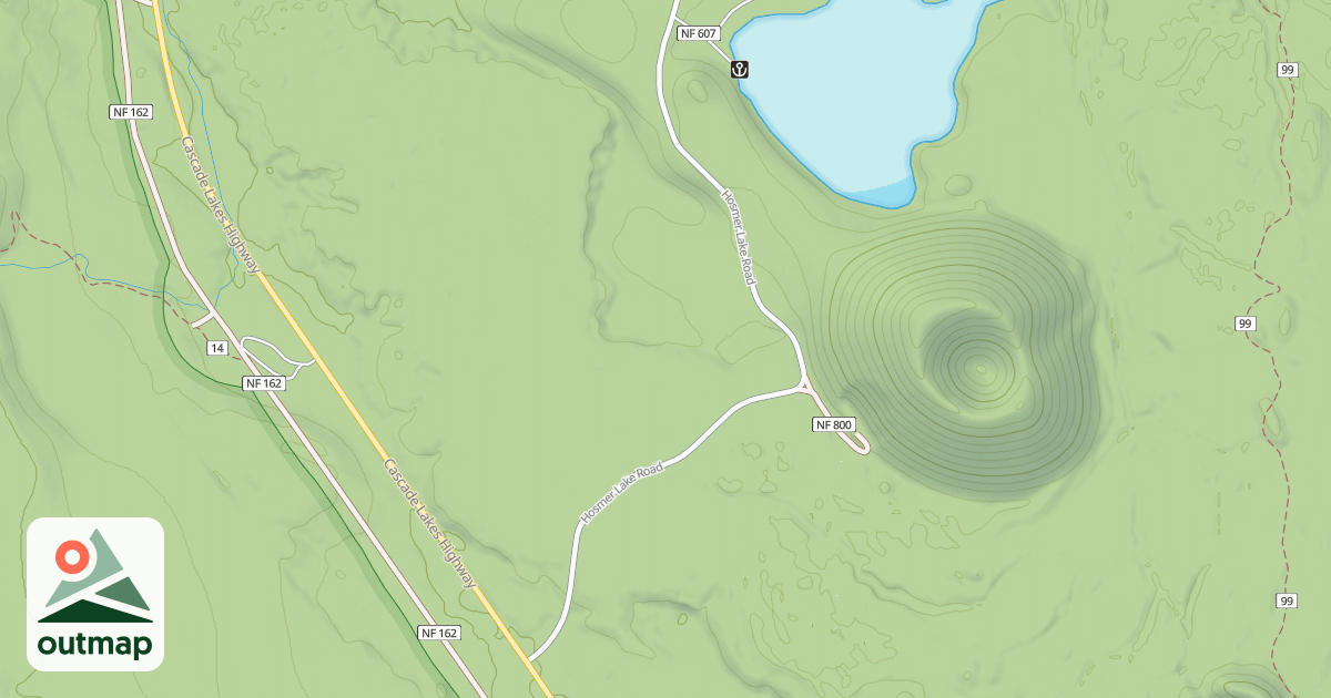 Map of ELK/HOSMER LAKE RD