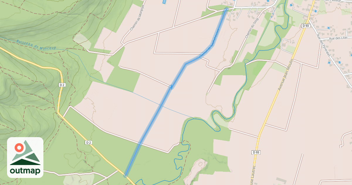 Map of Chemin de Mathehouscé