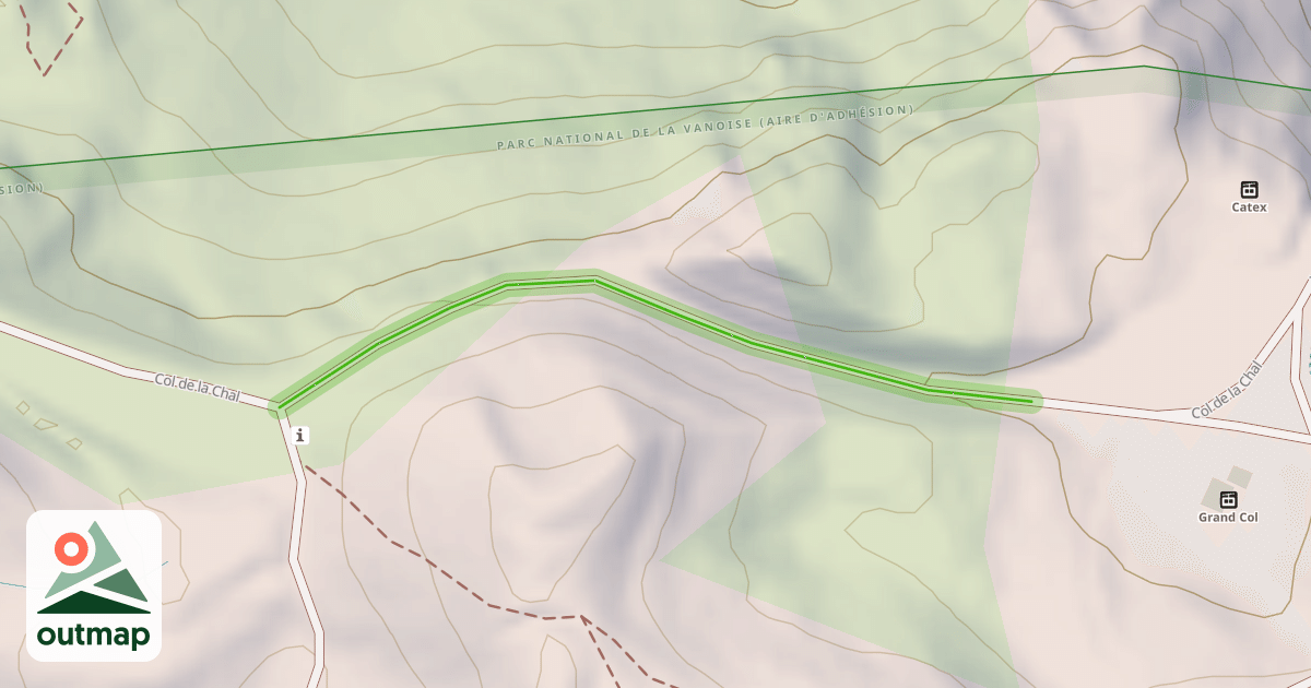 Map of Col de la Chal