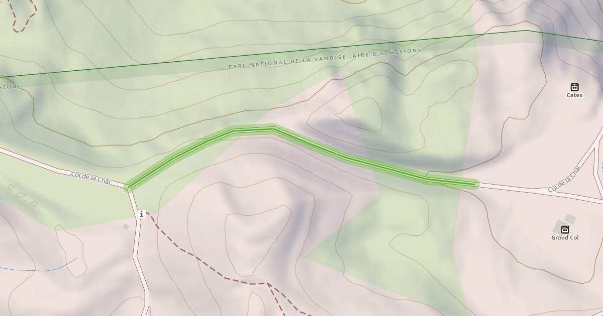Map preview of Col de la Chal