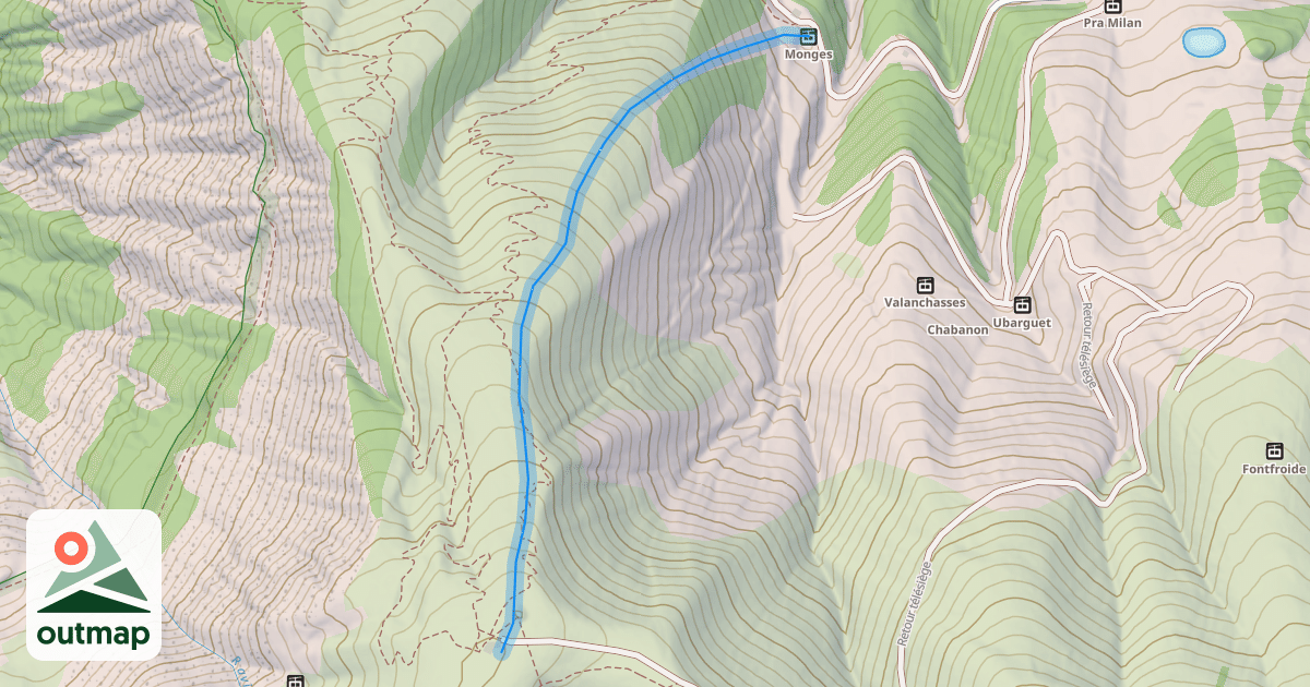 Map of Chabane vieille rouge