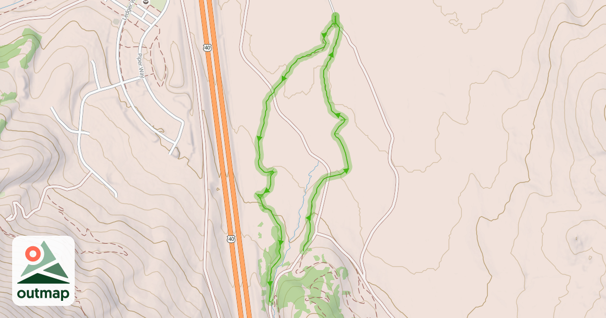 Map of Lower Sparky Trail