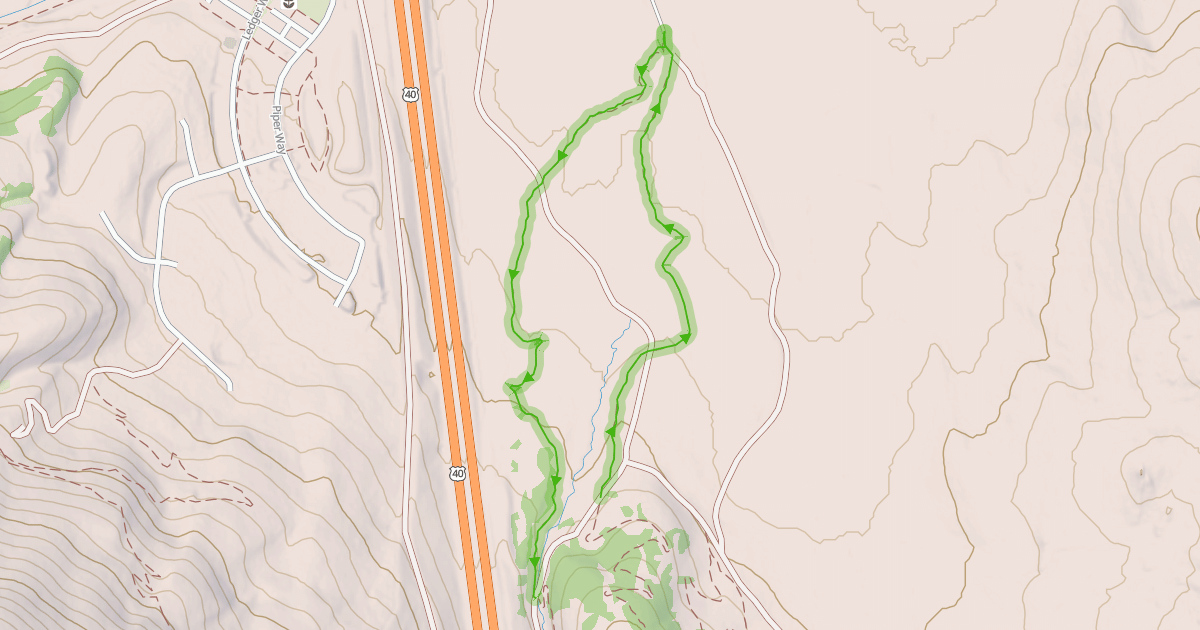 Map preview of Lower Sparky Trail