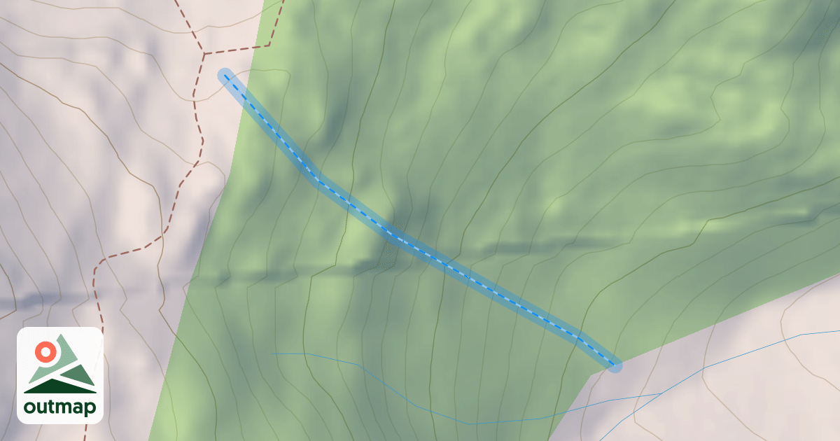 Map of Ledge Slide Path