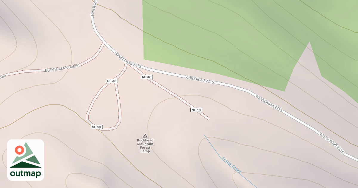 Map of BUCKHEAD CAMPWATER