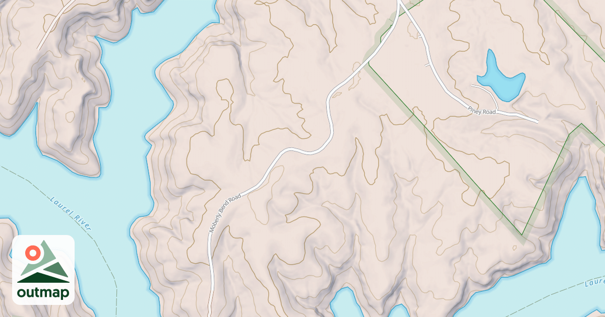 Map of MOBERLY BEND