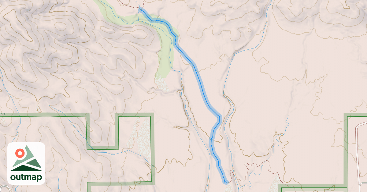 Map of Hope Camp Trail/Arizona Trail