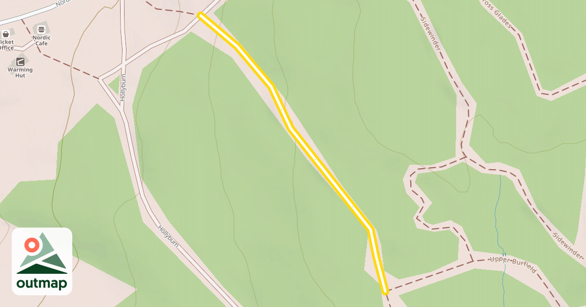 Map of Lower Burfield