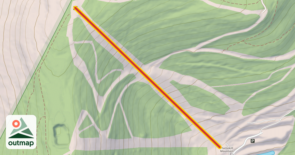 Map of Sunshine Triple Chair