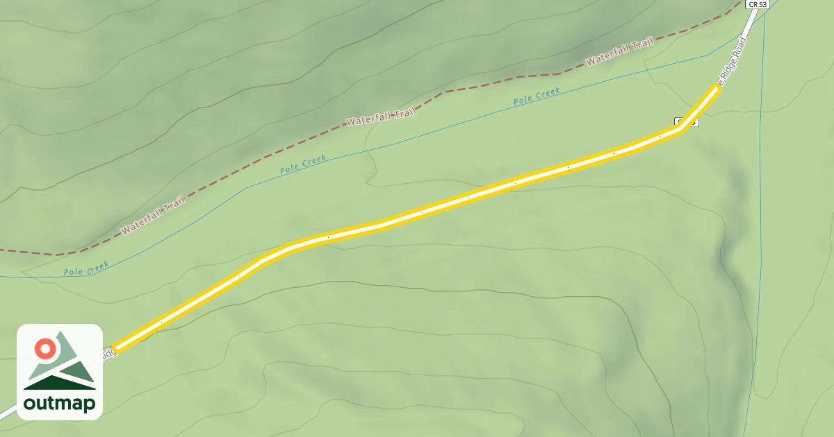 Map of Blue Ridge Road