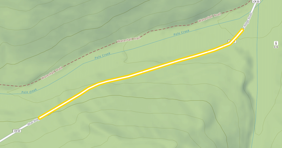 Map preview of Blue Ridge Road