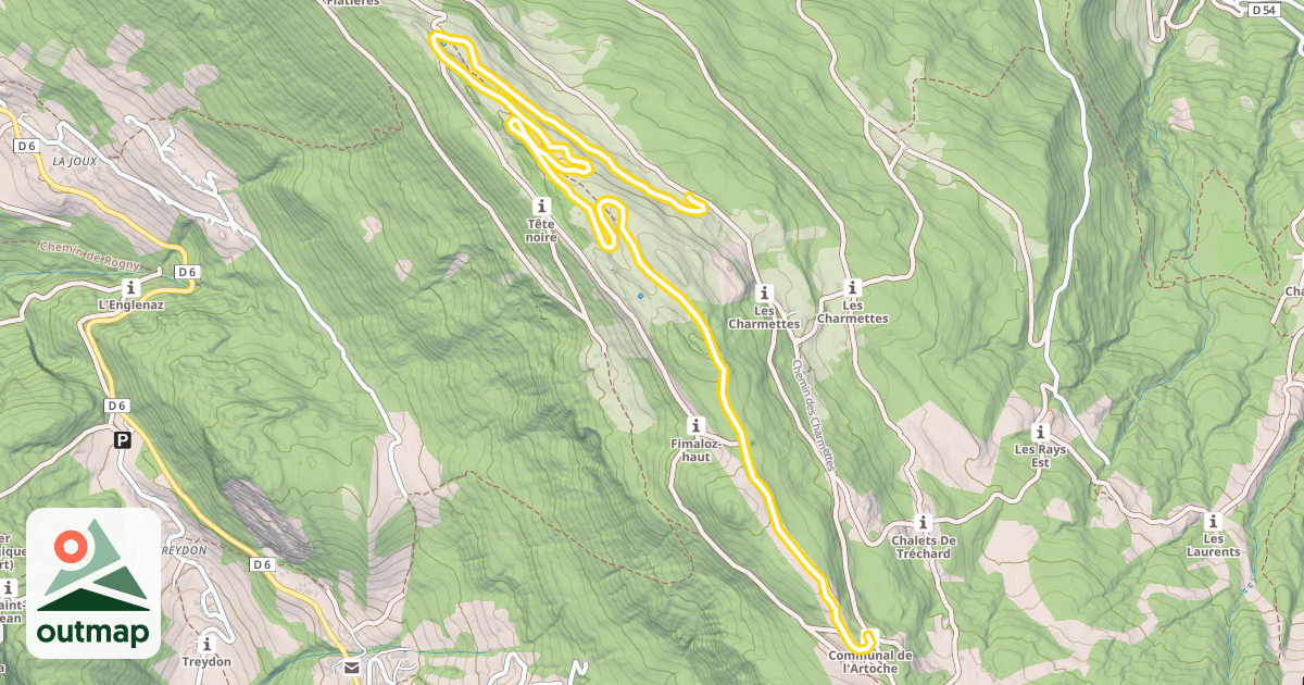 Map of L'Artoche