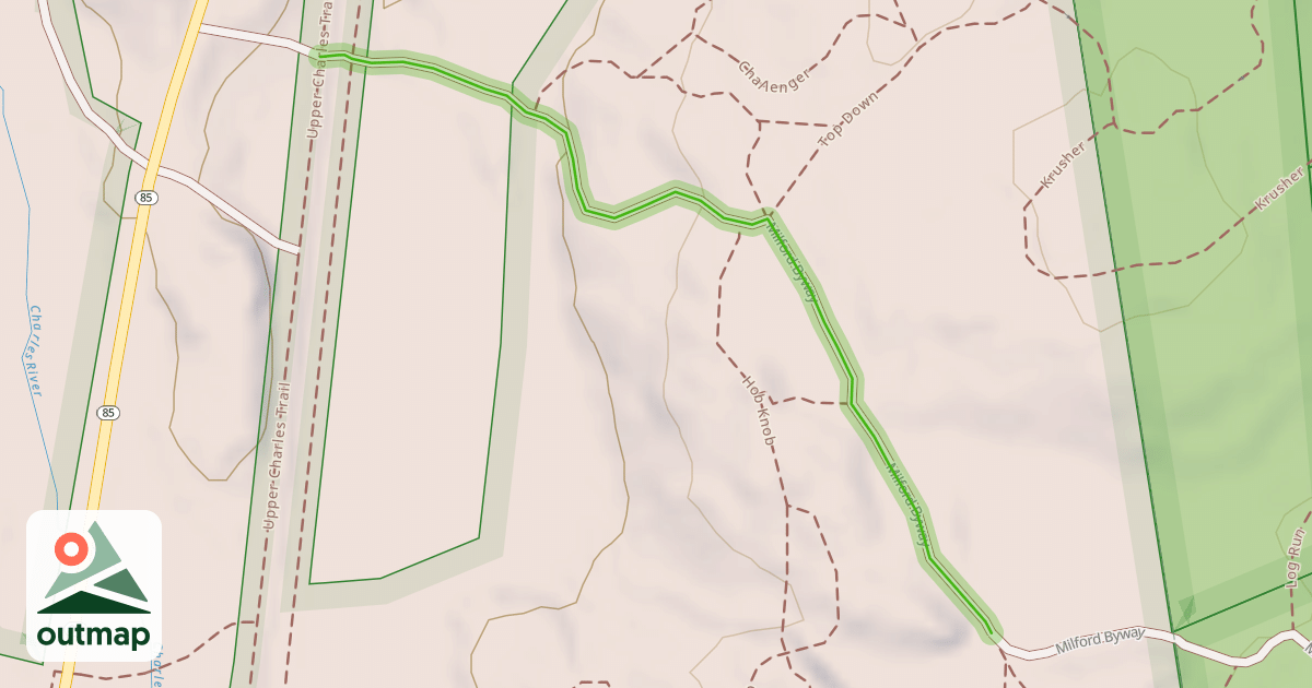 Map of Milford Byway