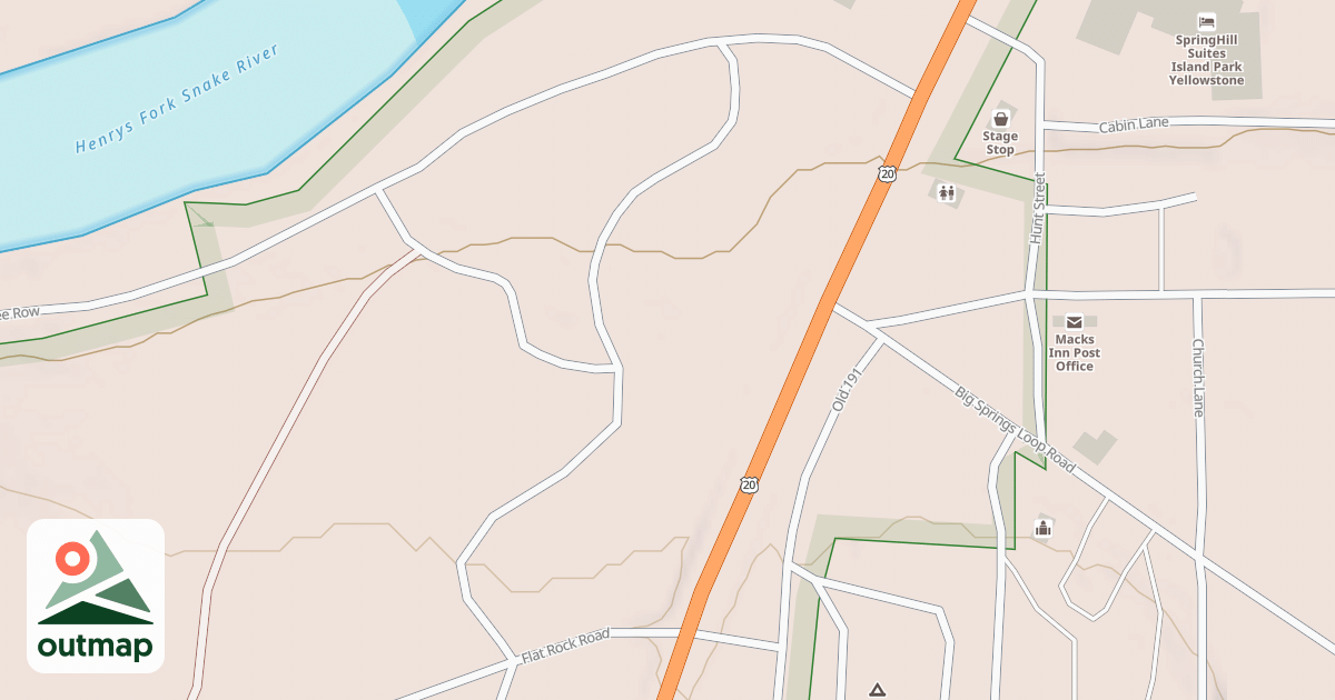 Map of FLAT ROCK CG