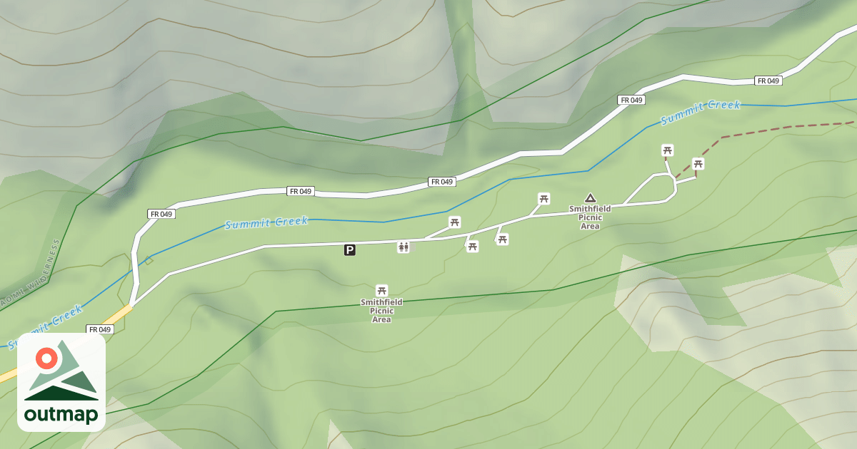 Map of SMITHFIELD CANYON C G