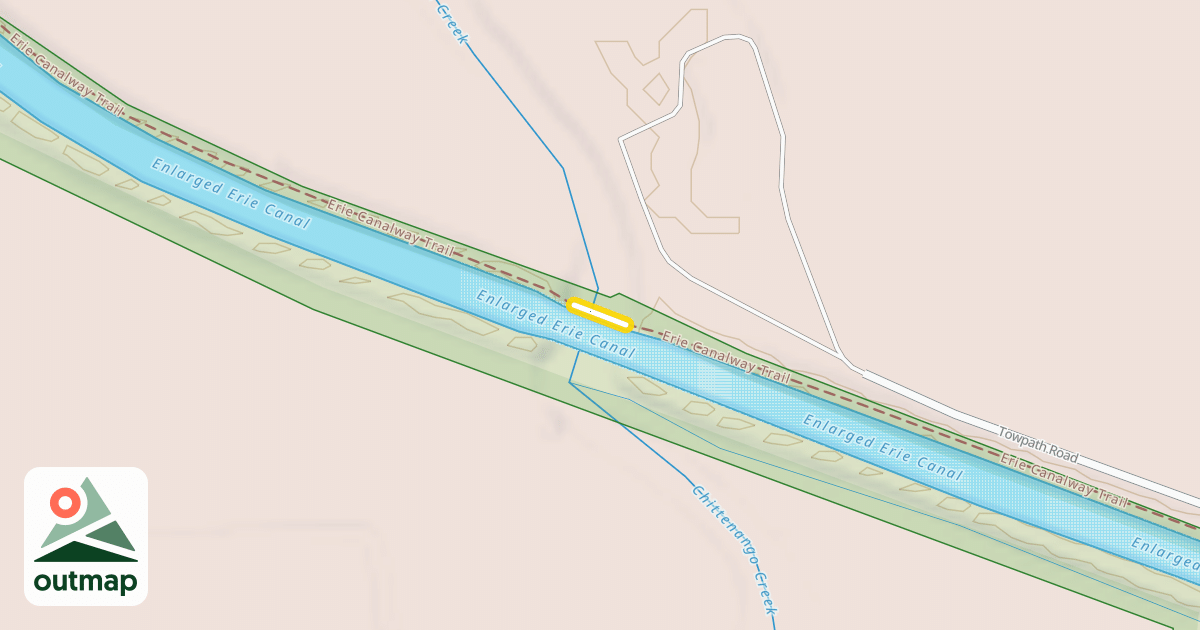 Map of Erie Canalway Trail