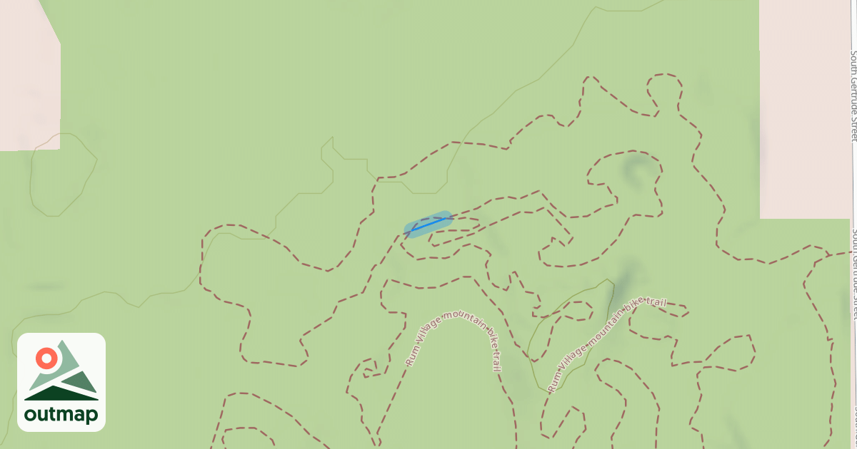 Map of Rum Village mountain bike trail