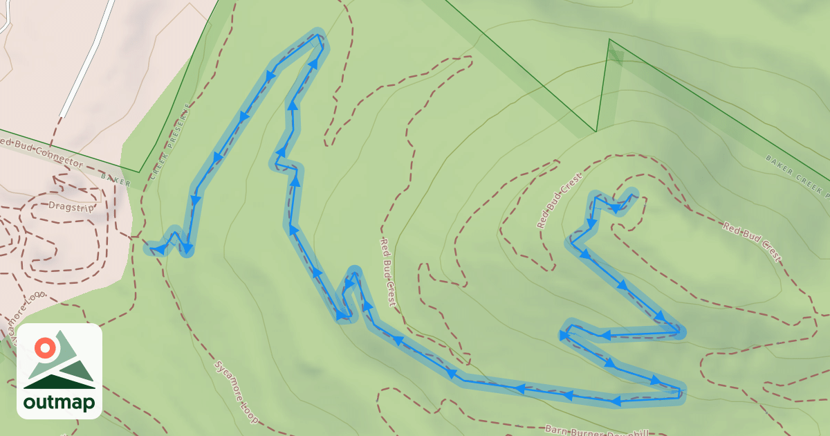 Map of Cruze Valley Run Downhill