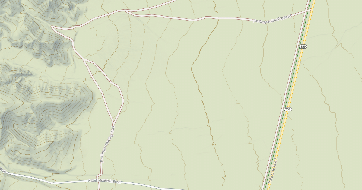 Map preview of JIM CANYON CROSSING ROAD