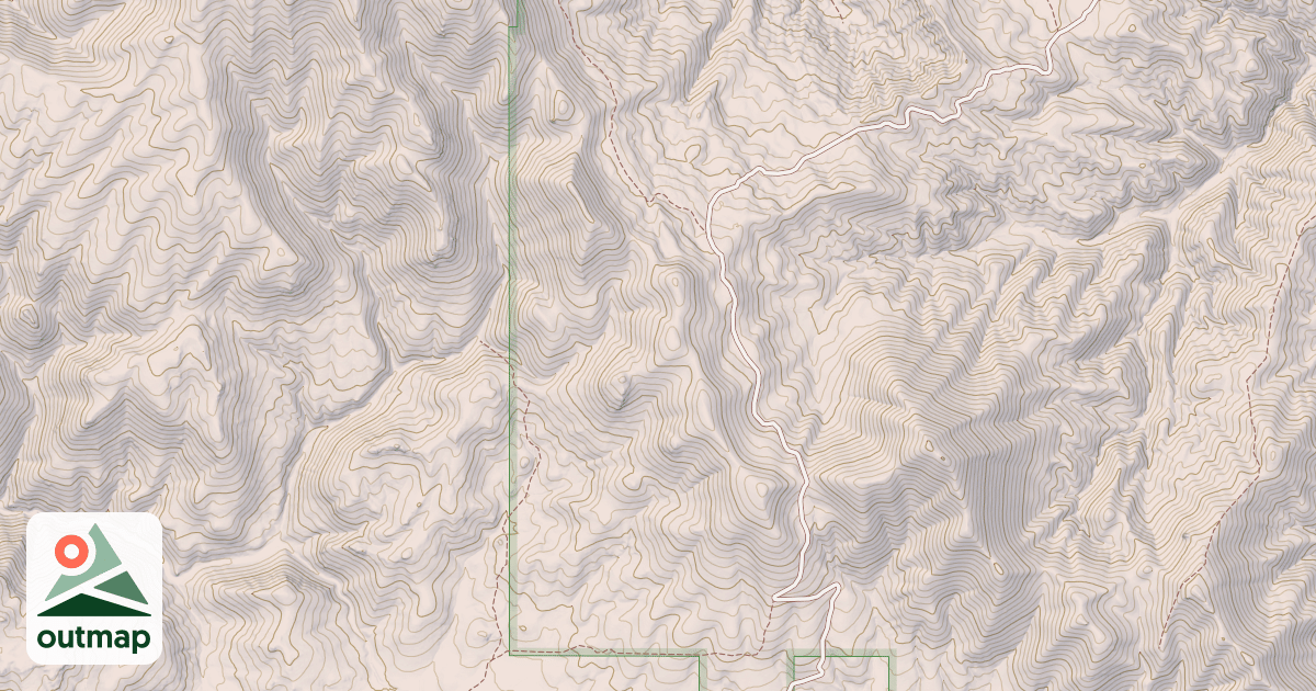 Map of DANSKIN RIDGE SOUTHEAST