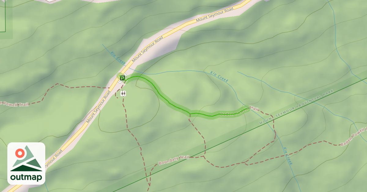 Map of Baden Powell Trail