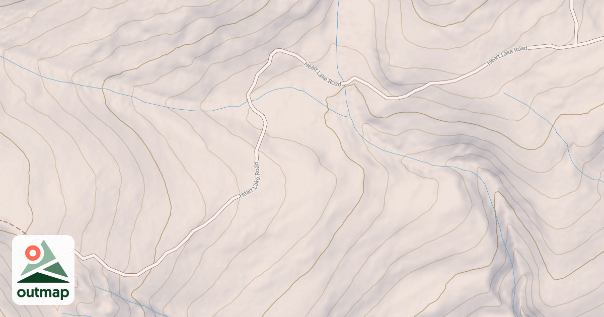 Map of HEART LAKE