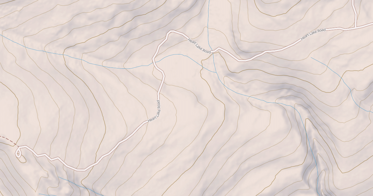 Map preview of HEART LAKE