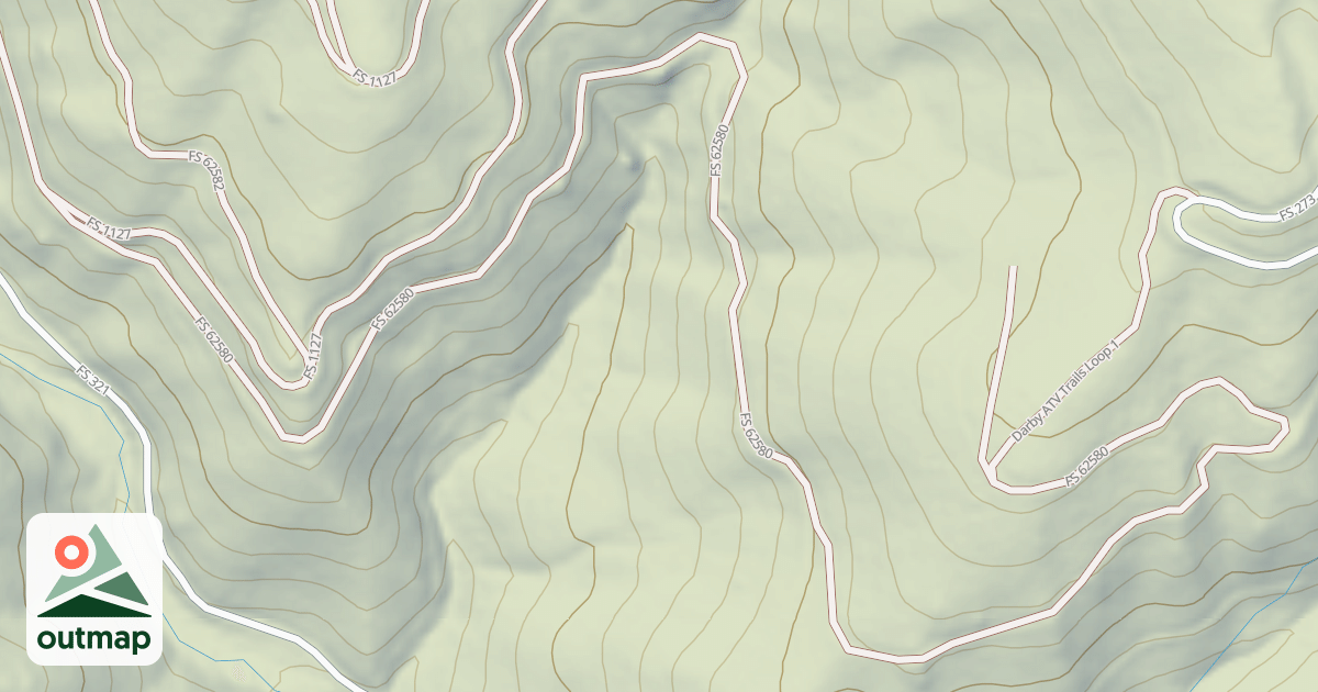 Map of (FDR) NORTH FORK RYE CREEK