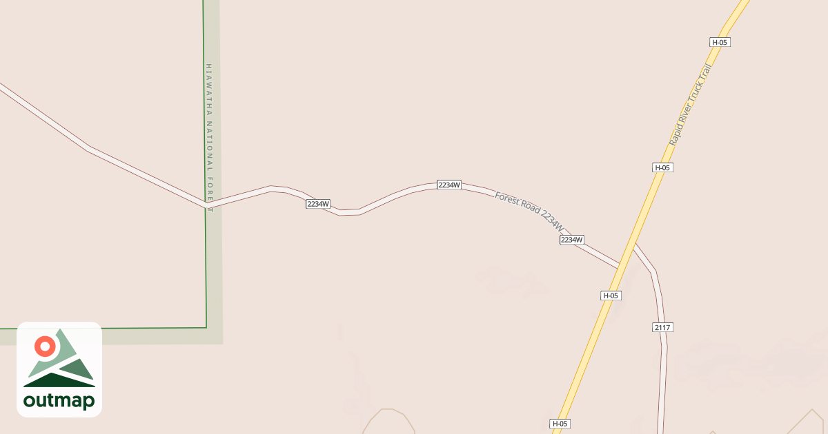Map of RR TRUCK TRAIL SPUR W