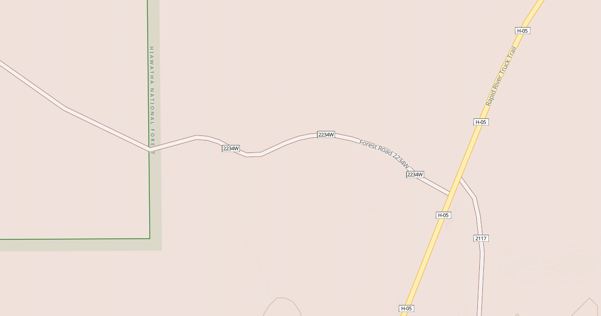 Map preview of RR TRUCK TRAIL SPUR W