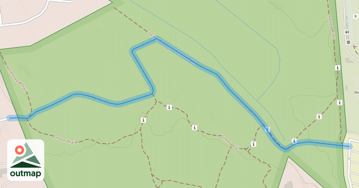 Map of Sewer Pipeline Access Path