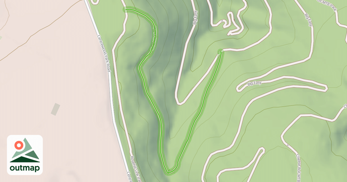 Map of Rosehill Climb