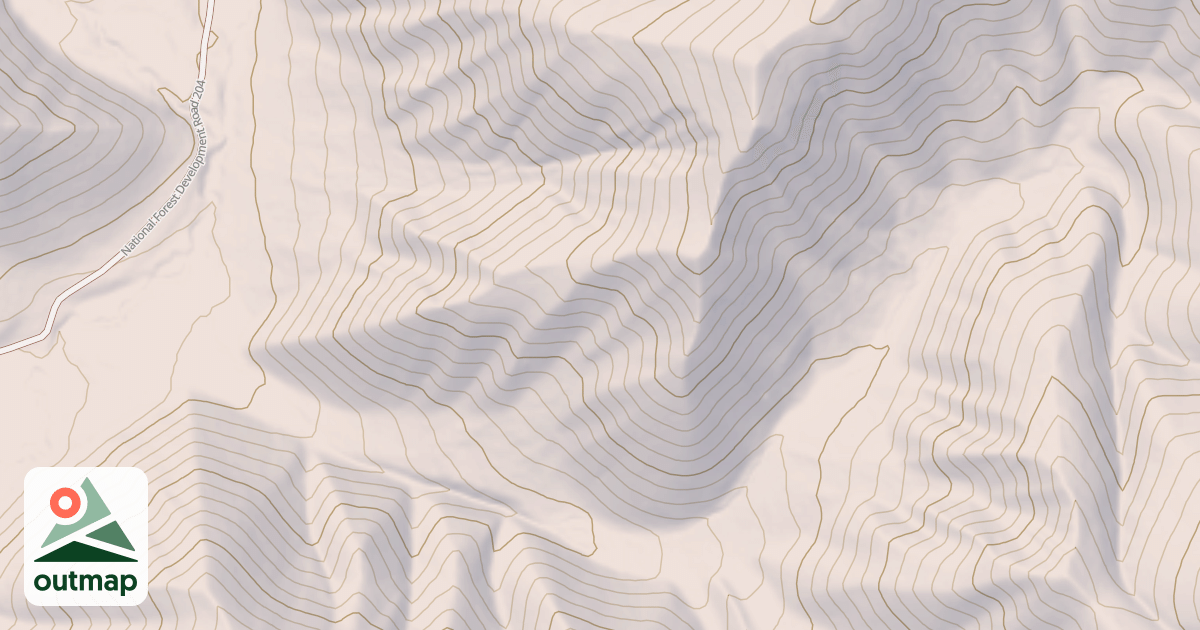 Map of Tepee Draw