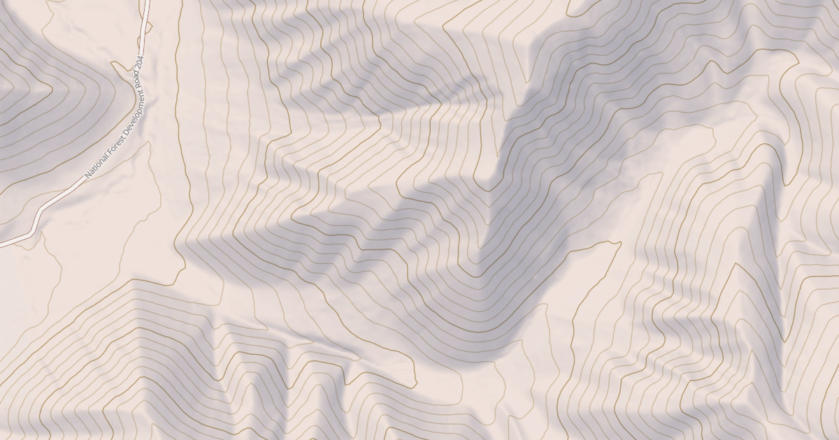 Map preview of Tepee Draw