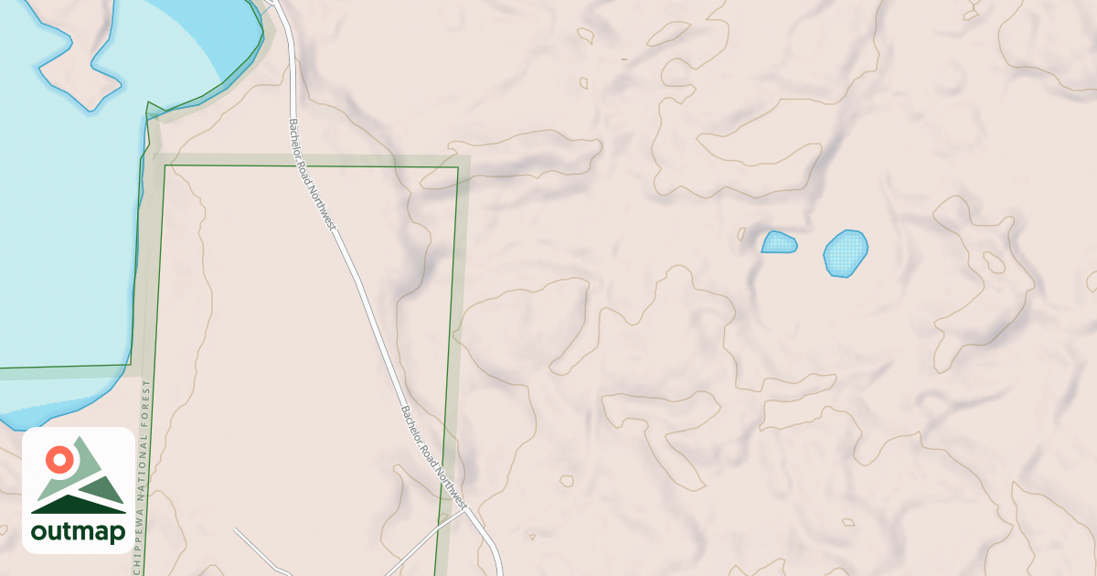 Map of BACHELOR ROAD SPUR A
