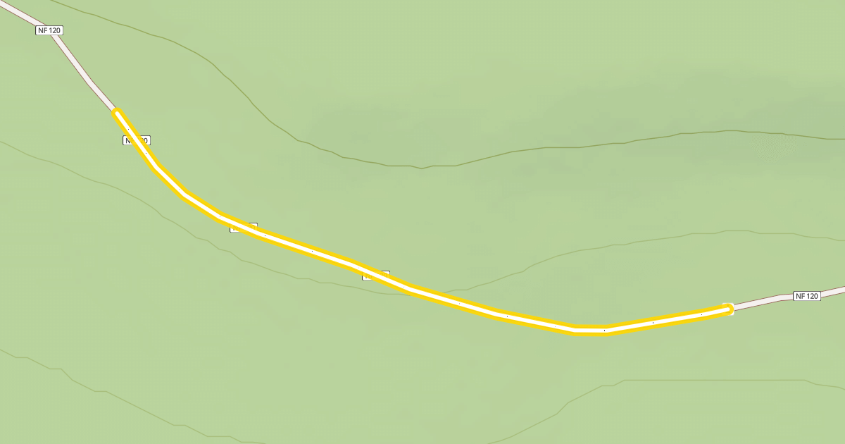 Map preview of Forest Road 4615-120
