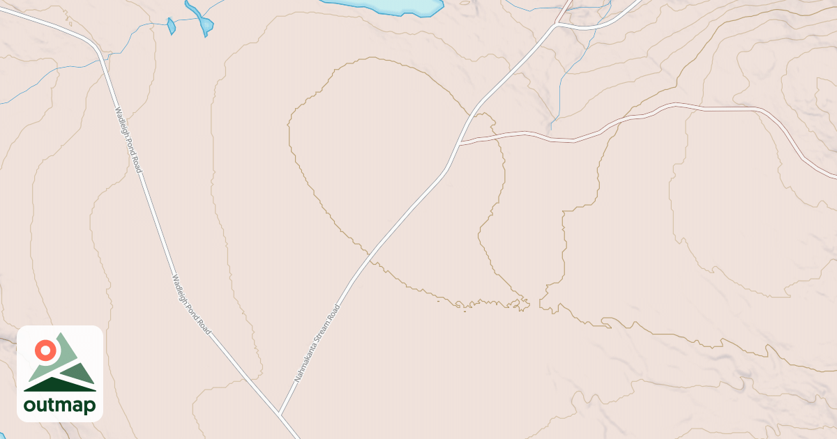 Map of Shared Use Road/Nanmahkanta stream