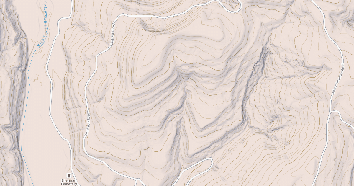 Map preview of USFS National Forest System Roads {009CF7B4-621E-4946-ADD6-C77427065601}