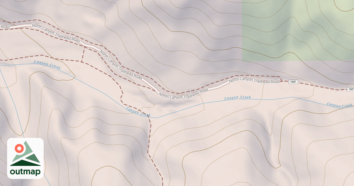 Map of NORTH CANYON T.H.