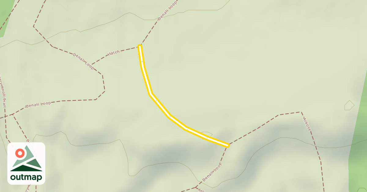 Map of Denali Loop