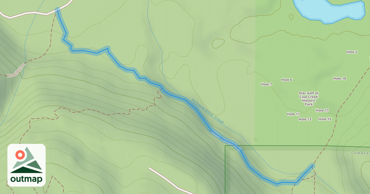 Map of China Creek Trail