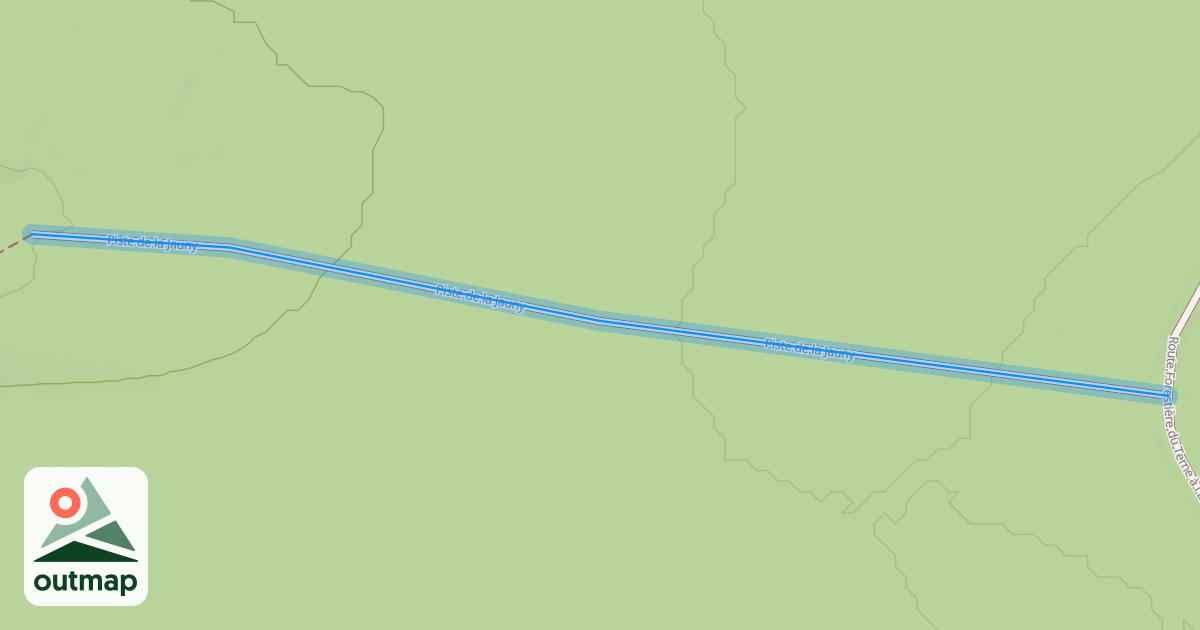 Map of Piste de la Jauny