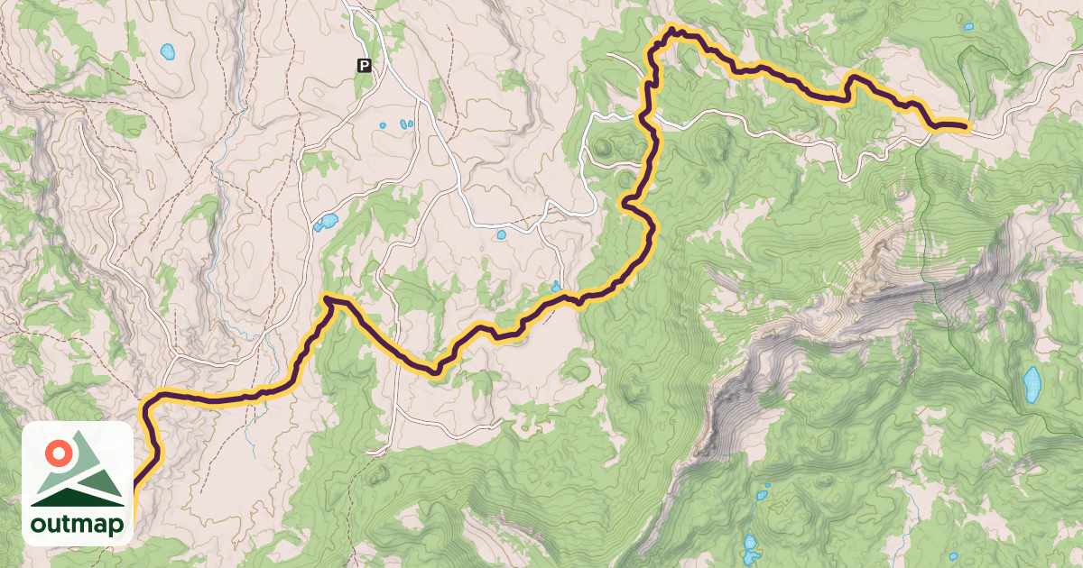 Map of Two Ocean Basin Trail