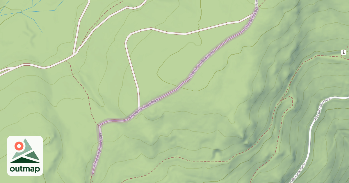 Map of Chemin du Haut-Riant