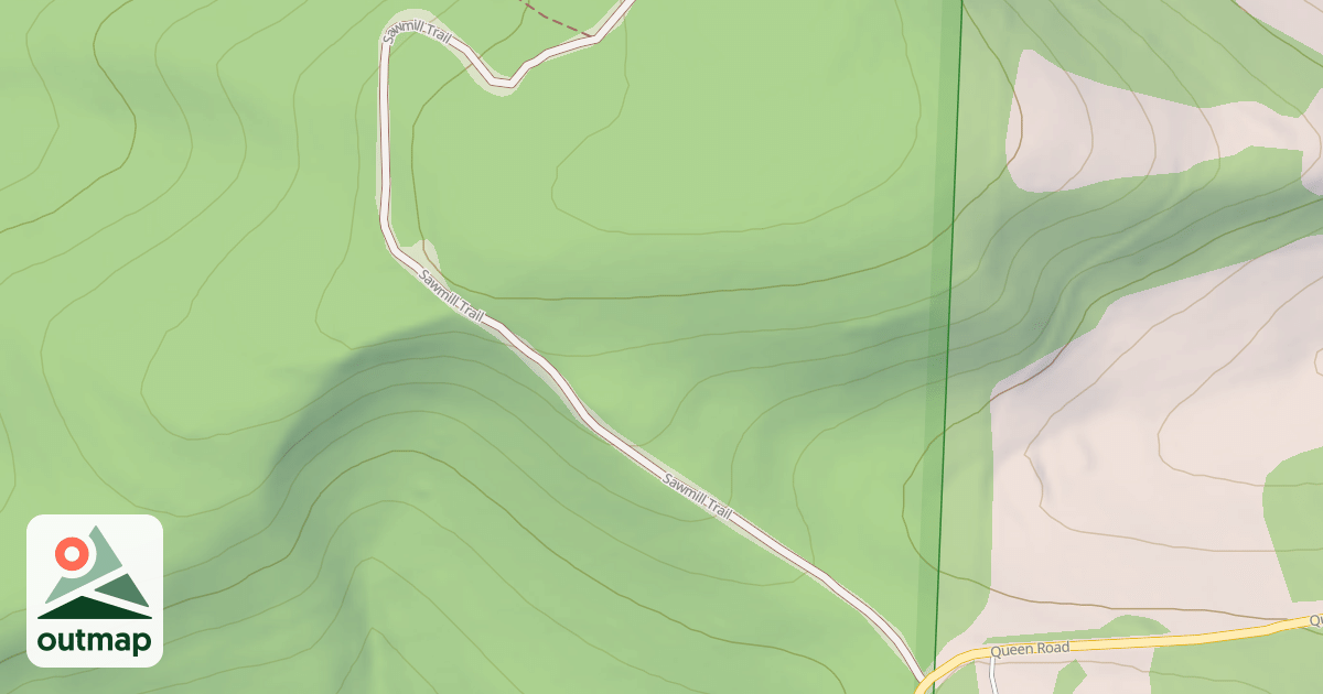 Map of Blue Knob State Park Trails