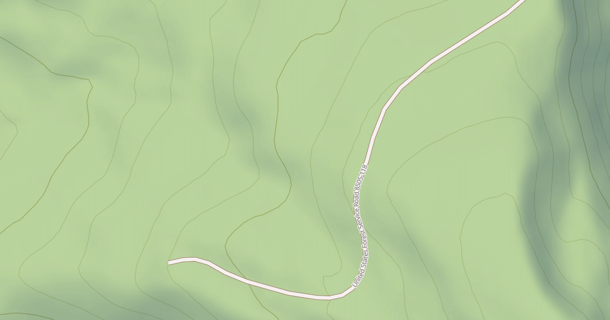 Map preview of USFS National Forest System Roads {C20DC44B-EA79-4402-9BDF-7921F754BF93}