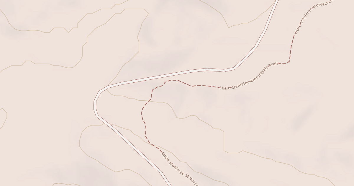 Map preview of Little Manistee Motorcycle Trail